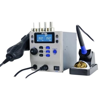 Karšto oro ir litavimo stotis su LCD ekranu 800W/230V