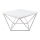 Kavos stalelis CURVED 60x60 cm balta