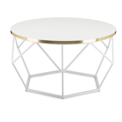Kavos stalelis DIAMOND 40x70 cm auksas/balta