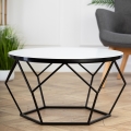 Kavos stalelis DIAMOND 40x70 cm balta/juoda
