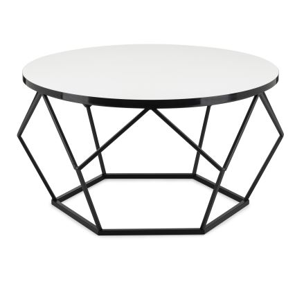 Kavos stalelis DIAMOND 40x70 cm balta/juoda