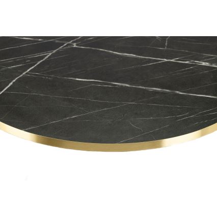 Kavos stalelis DIAMOND 40x70 cm juoda/auksas