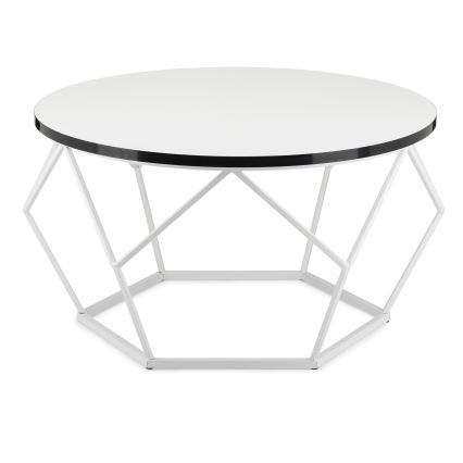 Kavos stalelis DIAMOND 40x70 cm juoda/balta