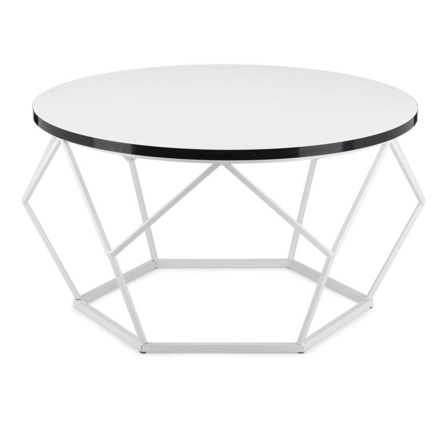 Kavos stalelis DIAMOND 40x70 cm juoda/balta