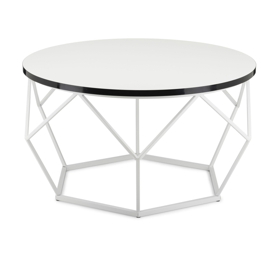 Kavos stalelis DIAMOND 40x70 cm juoda/balta