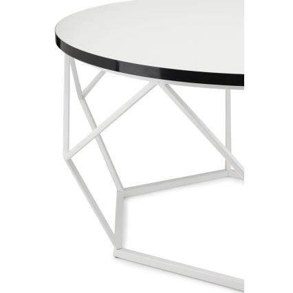 Kavos stalelis DIAMOND 40x70 cm juoda/balta