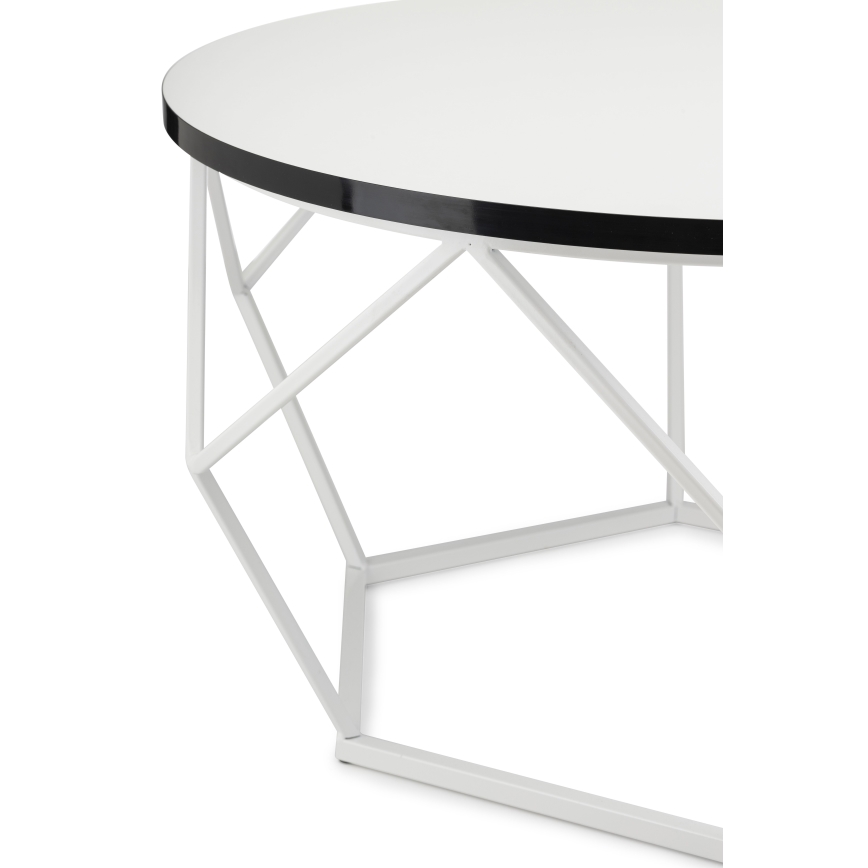 Kavos stalelis DIAMOND 40x70 cm juoda/balta