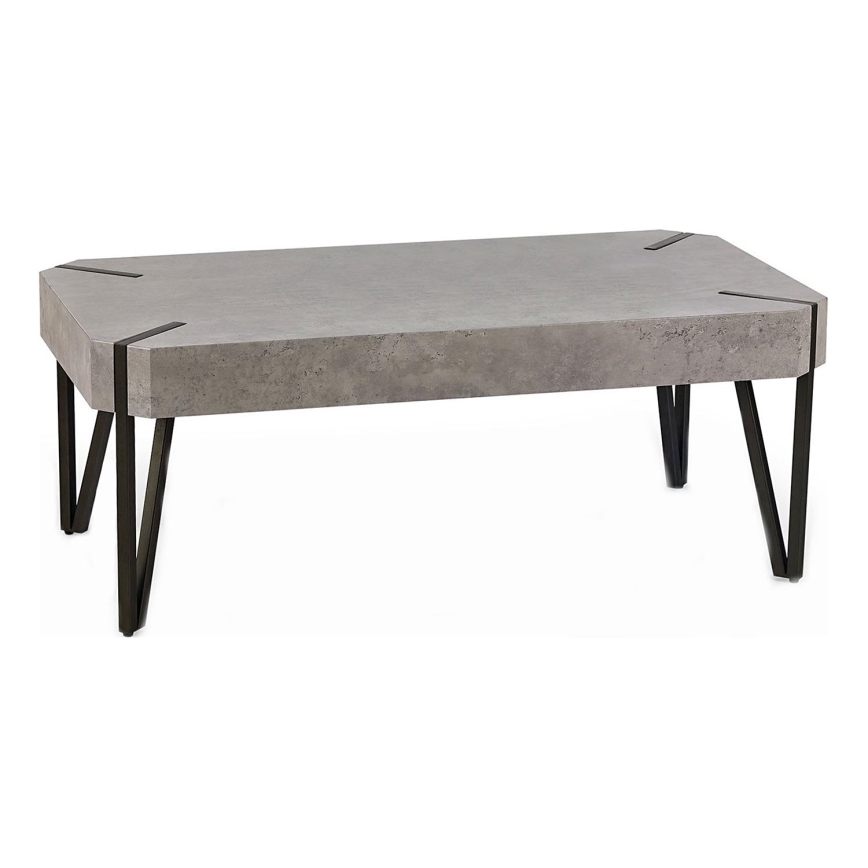 Kavos stalelis EMILY 42x110 cm betonas