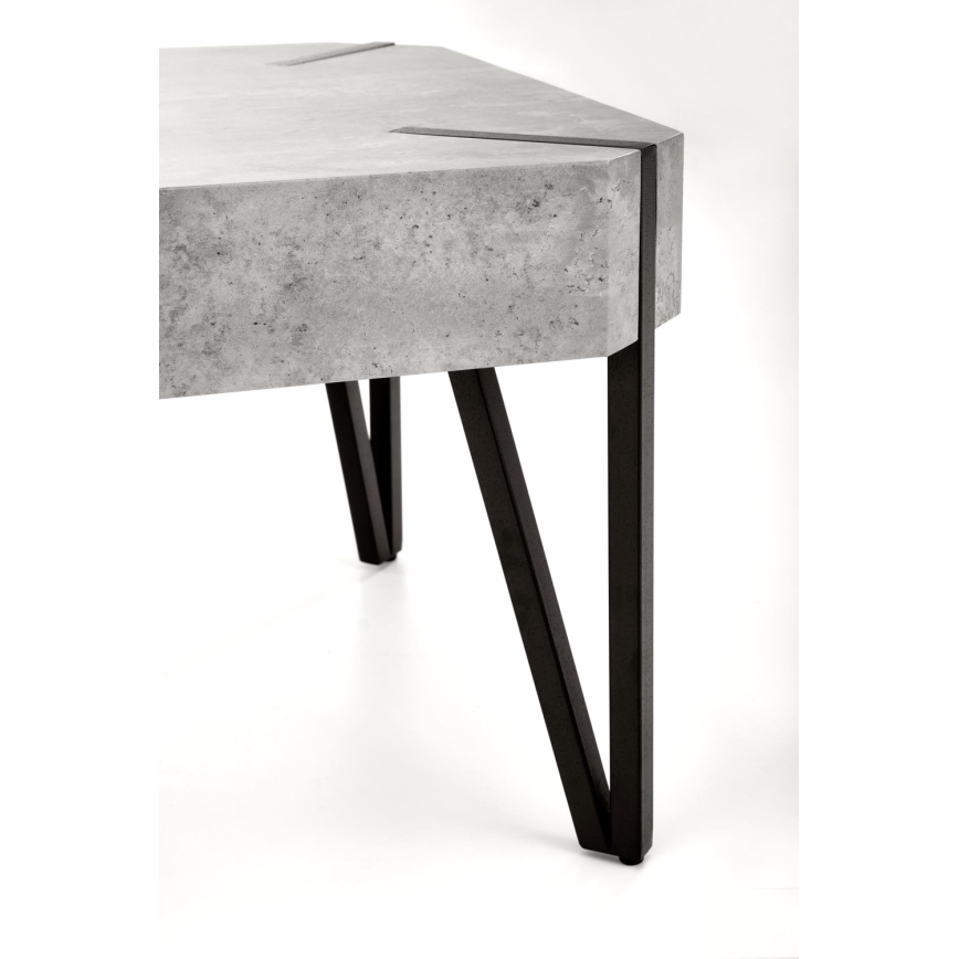 Kavos stalelis EMILY 42x110 cm betonas