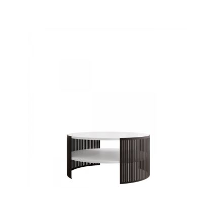 Kavos stalelis FIKOLI 40x75 cm juoda/balta