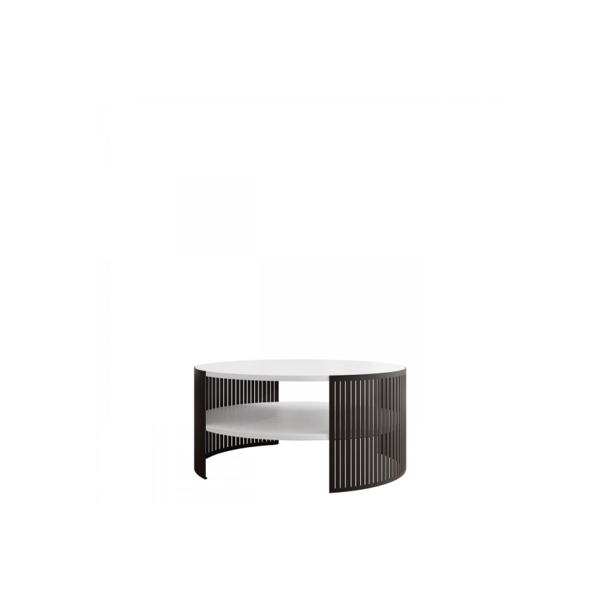 Kavos stalelis FIKOLI 40x75 cm juoda/balta