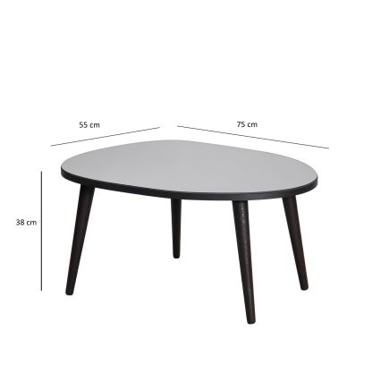 Kavos stalelis GUSTO 38x75 cm juoda