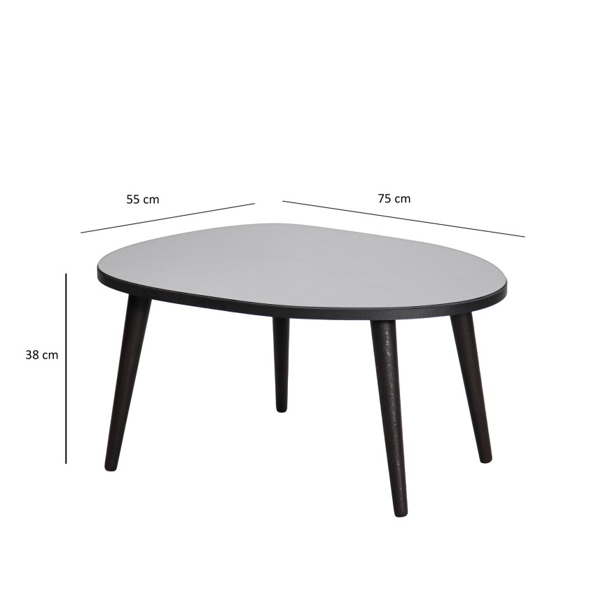 Kavos stalelis GUSTO 38x75 cm juoda