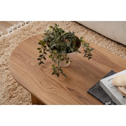Kavos stalelis OVAL 60x120 cm ruda
