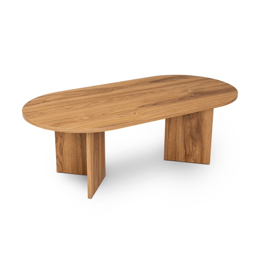 Kavos stalelis OVAL 60x120 cm ruda