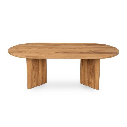 Kavos stalelis OVAL 60x120 cm ruda