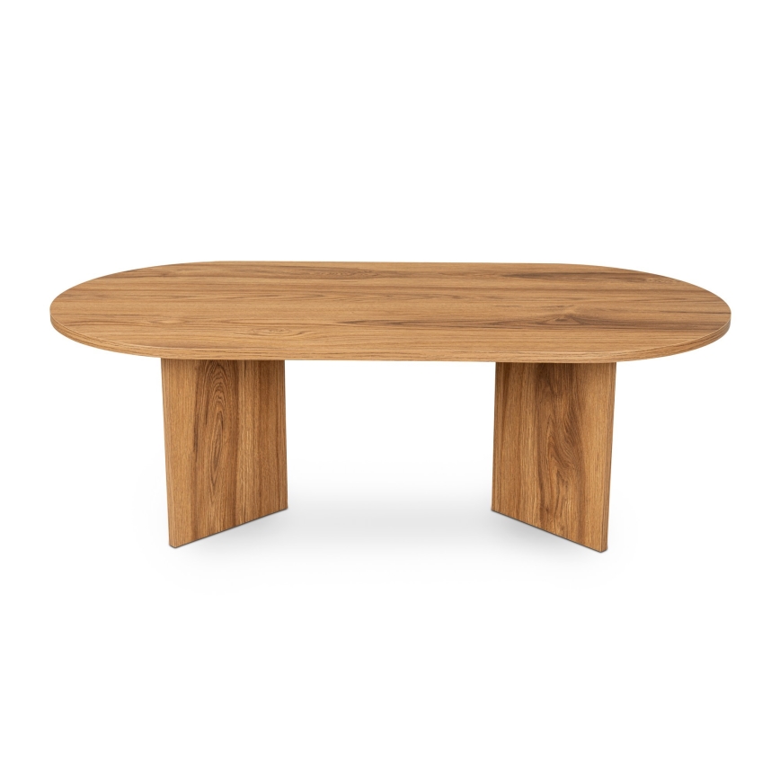 Kavos stalelis OVAL 60x120 cm ruda