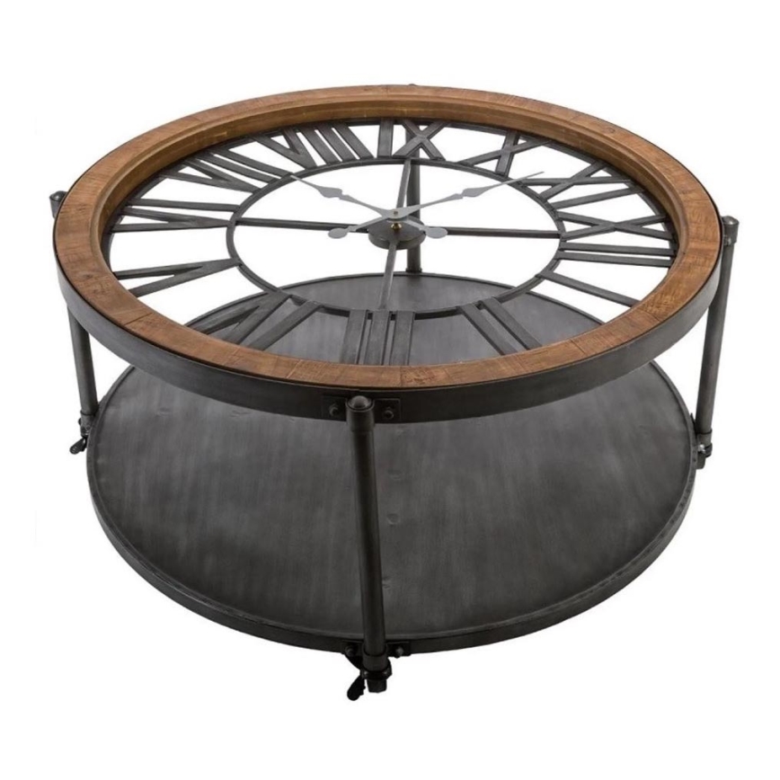 Kavos stalelis su laikrodžiu CHRONO 89,5x47 cm 1xAA