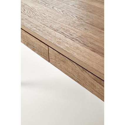 Kavos stalelis TULUZA 41x120 cm auksinis graikinis riešutas/juoda