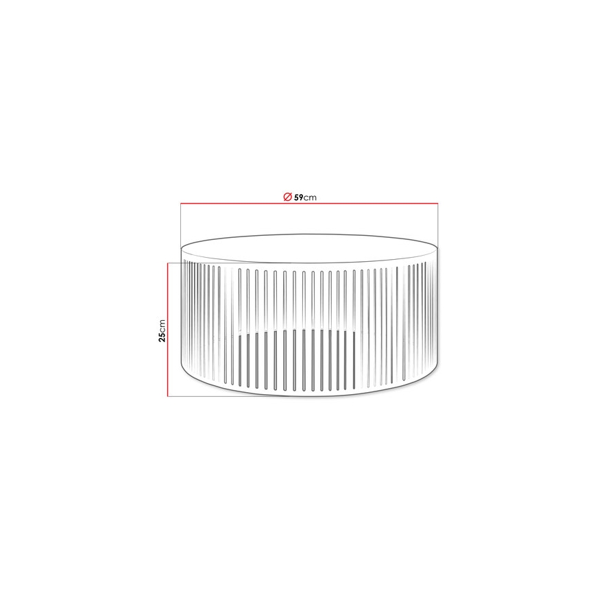 Kavos stalelis VELEDE 25x58,5 cm baltas