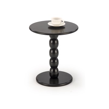 Kavos staliukas CIRILA, skersmuo 40 cm, juodas