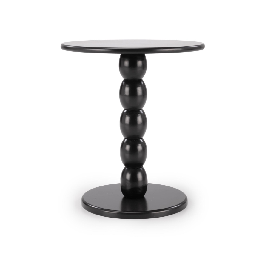 Kavos staliukas CIRILA, skersmuo 40 cm, juodas