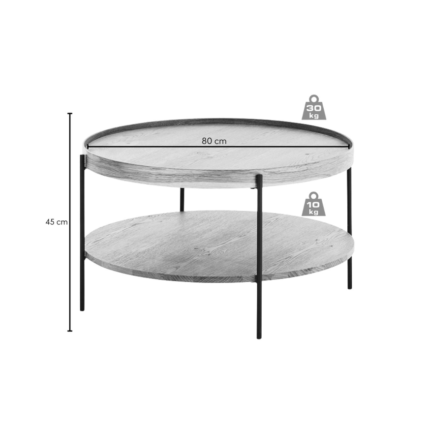 Kavos staliukas FURNI ąžuolas