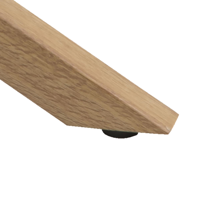 Kavos staliukas LUCA 82 cm skaidrus/ąžuolas