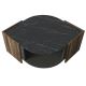 Kavos staliukas MARBEL 40x75 cm ruda/juoda