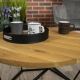 Kavos staliukas OAKLOFT 40x70 cm juodas/ąžuolinis