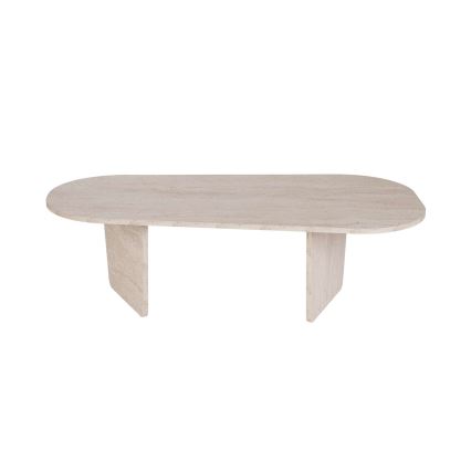 Kavos staliukas ROND 130x65 cm smėlio spalvos
