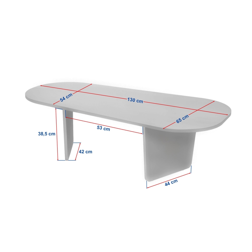 Kavos staliukas ROND 130x65 cm travertinas