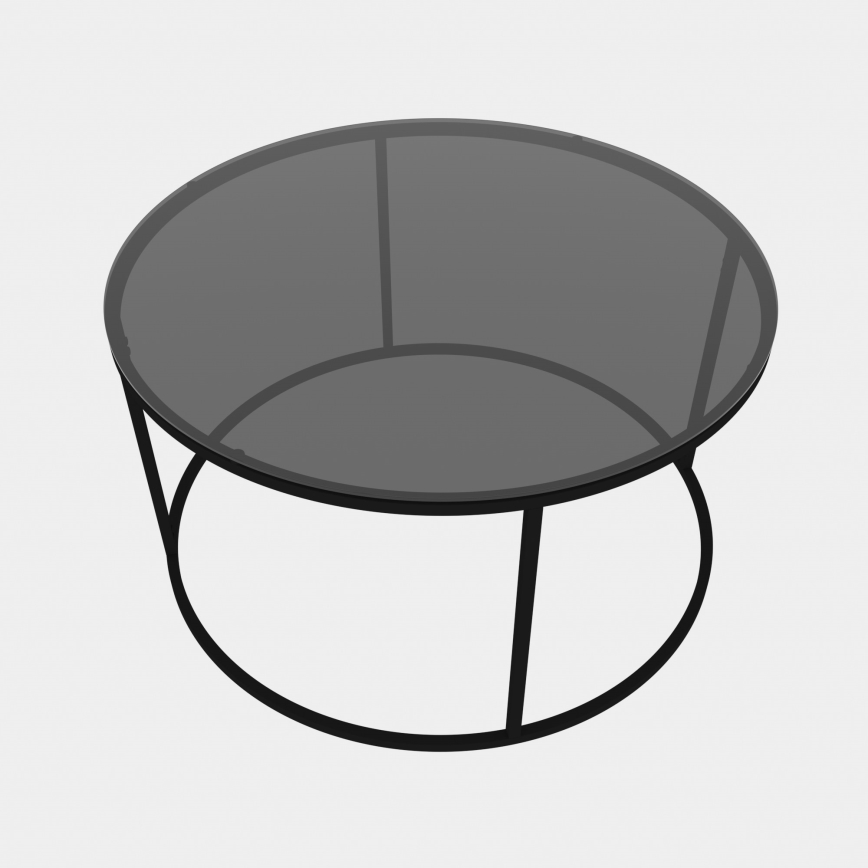 Kavos staliukas STARTIS 60x43 cm juodas