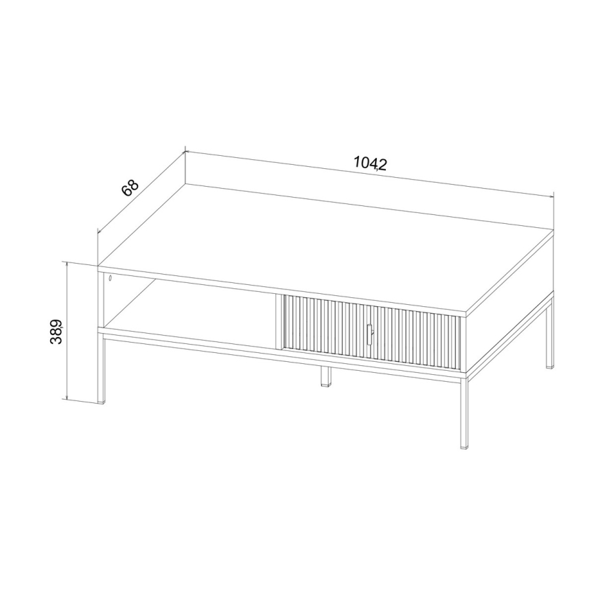 Kavos staliukas SUE, juodas