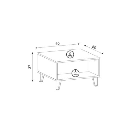 Kavos staliukas SULA ąžuolas Artisan