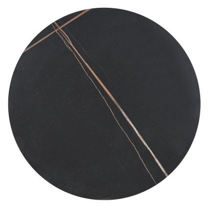 Kavos staliukas VERO skersm. 50 cm juodas/auksinis
