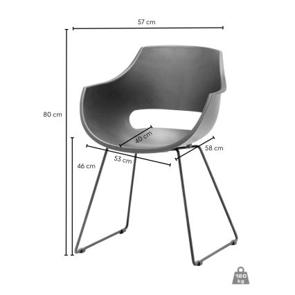 Kėdė ROCKY 1 vnt. taupe
