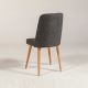 Kėdė VINA 85x46 cm antracito/smėlio spalvos