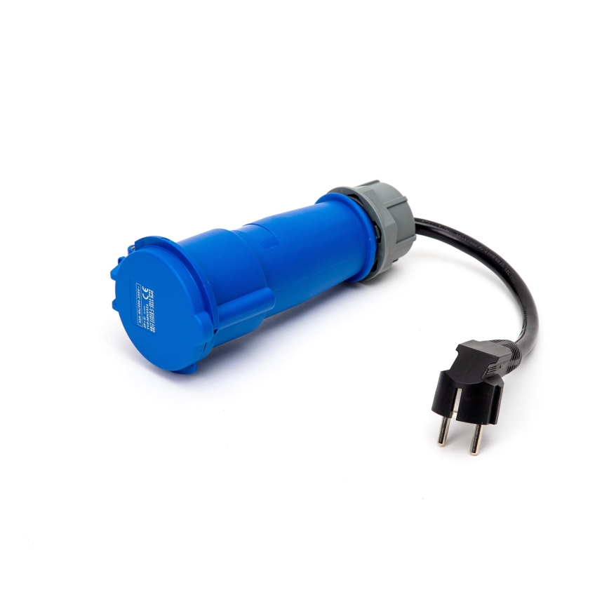 Kelioninė elektromobilių įkrovimo stotelė EV/PHEV AC Tipas 2 32A/230V 7,4kW IP55 5m + adapteris 230V 3,7kW + dėklas