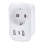 Kelioninis adapteris JAV, 230 V – 2x USB-A + 1x USB-C