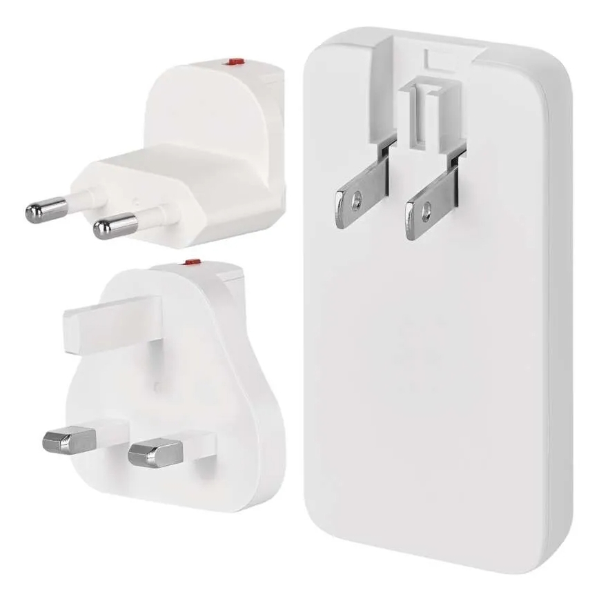 Kelioninis GaN adapteris su keičiamais USB kištukais 100-250V