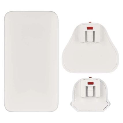 Kelioninis GaN adapteris su keičiamais USB kištukais 100-250V