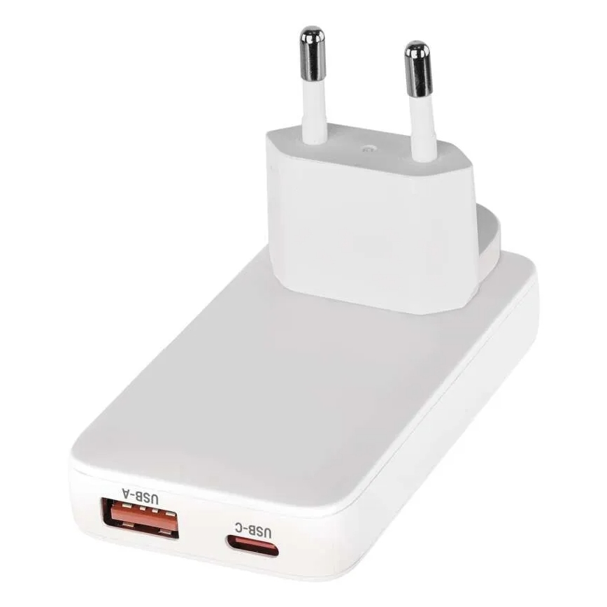 Kelioninis GaN adapteris su keičiamais USB kištukais 100-250V