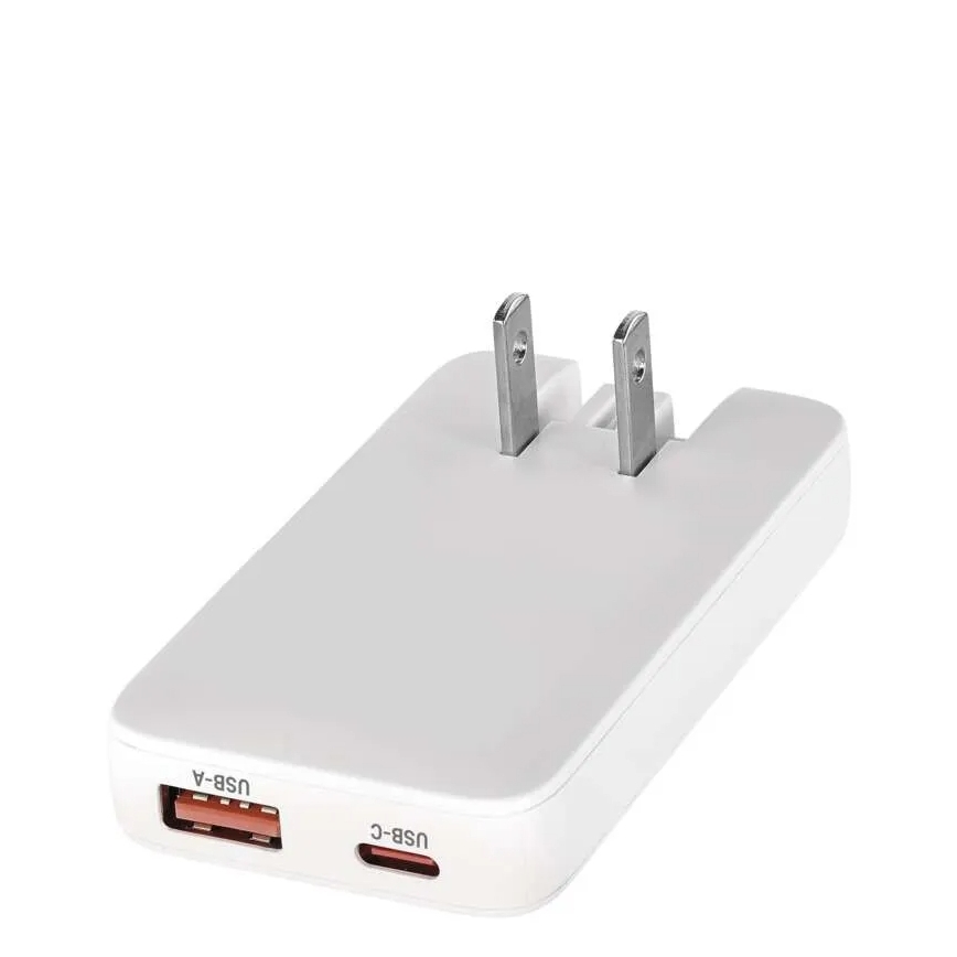 Kelioninis GaN adapteris su keičiamais USB kištukais 100-250V