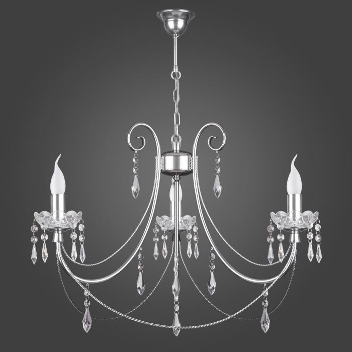Kemar KN/3/CR - Sietynas CRISTAL 3xE14/60W/230V