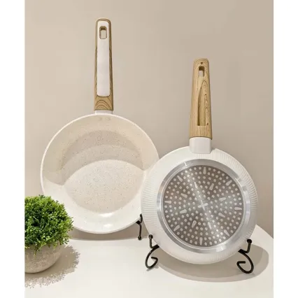 Keptuvė BIANCO 28 cm kreminė/ruda