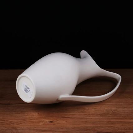 Keraminė balta vaza, 33x17x19 cm