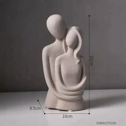 Keraminė stalo dekoracija 20x9,5x7,5 cm pilka