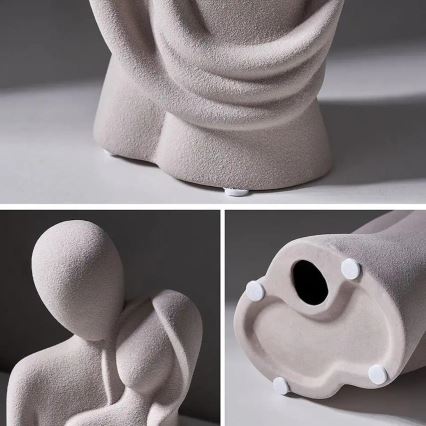 Keraminė stalo dekoracija 21x8,5x10 cm balta