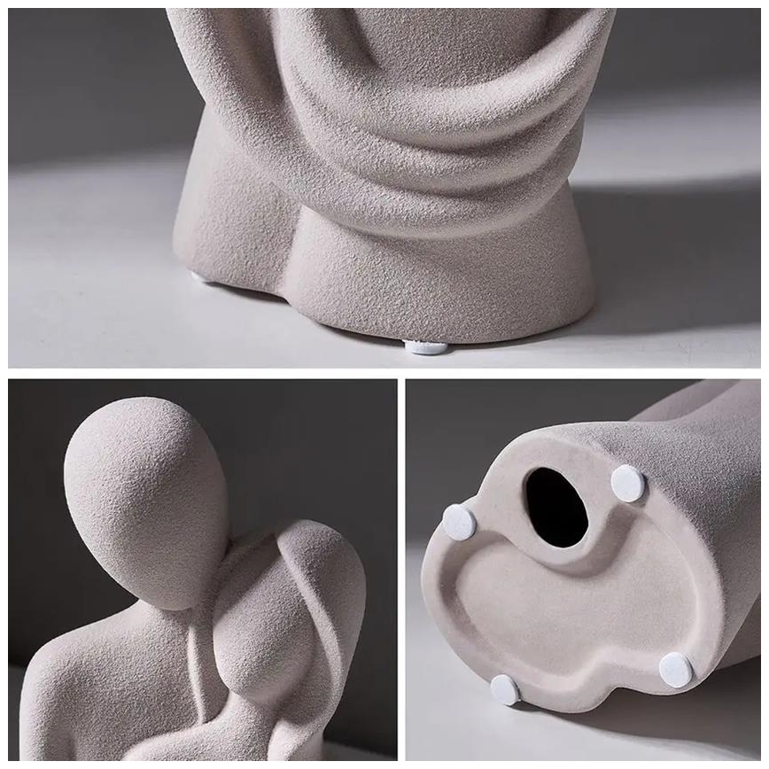 Keraminė stalo dekoracija 21x8,5x10 cm balta